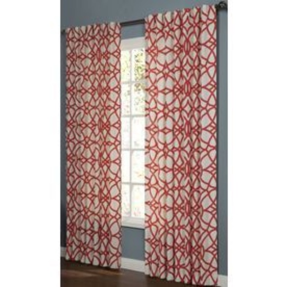Allen Roth Accents 4 Allen Roth Oberlin Paprika Red Curtain